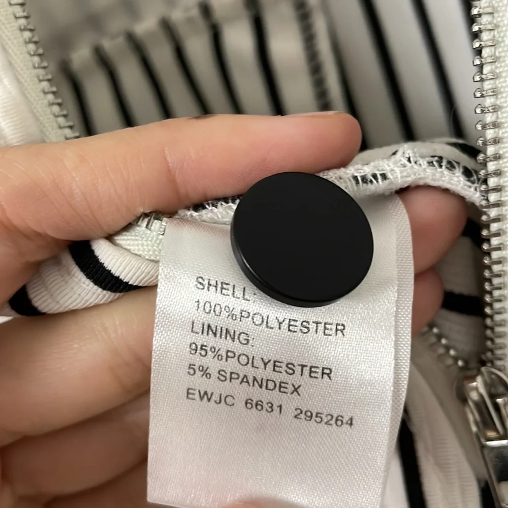 Black and White Stripe Playsuit - Picture 5 of 5